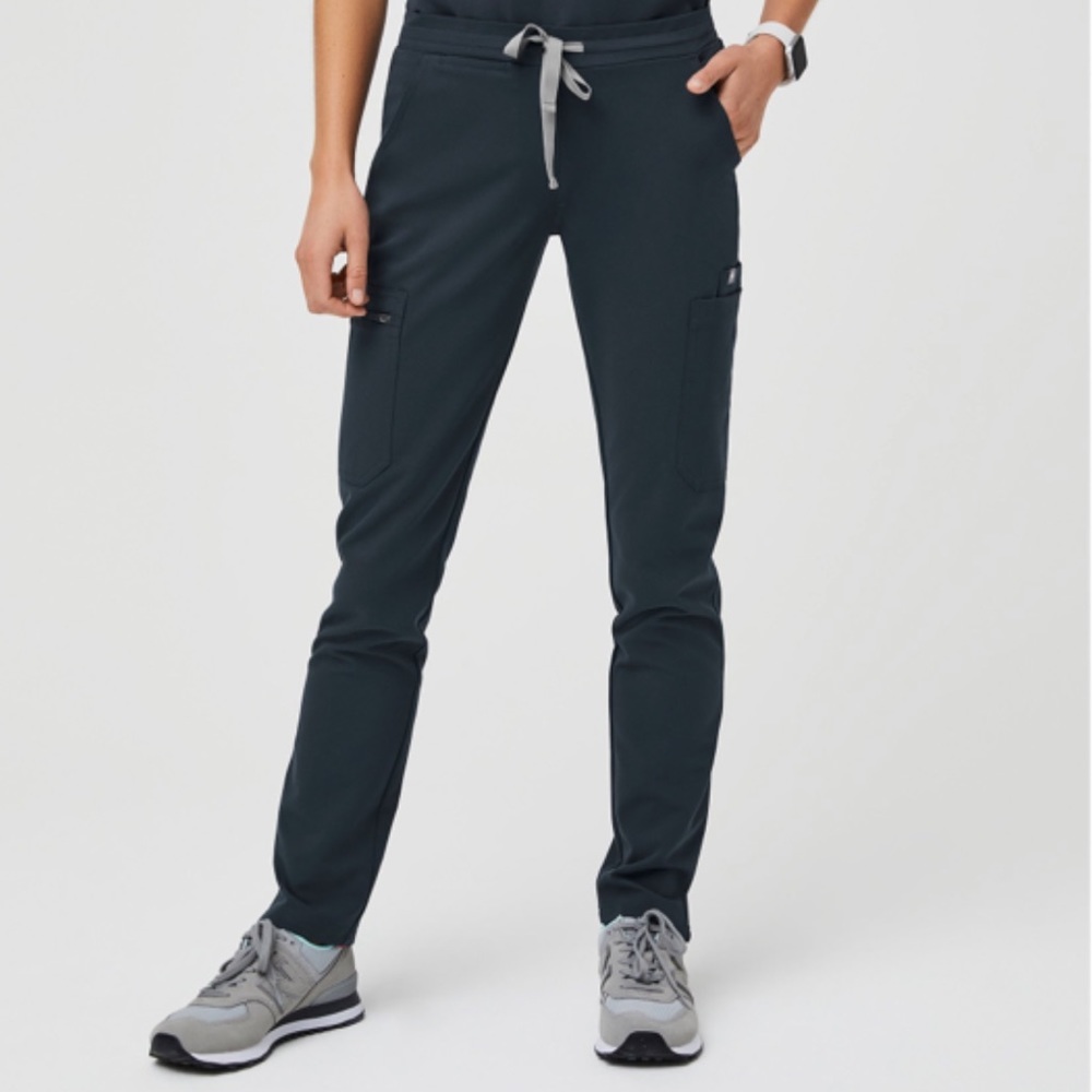 Figs Yola Skinny Scrub Pants - Dark Harbor - Petite XS